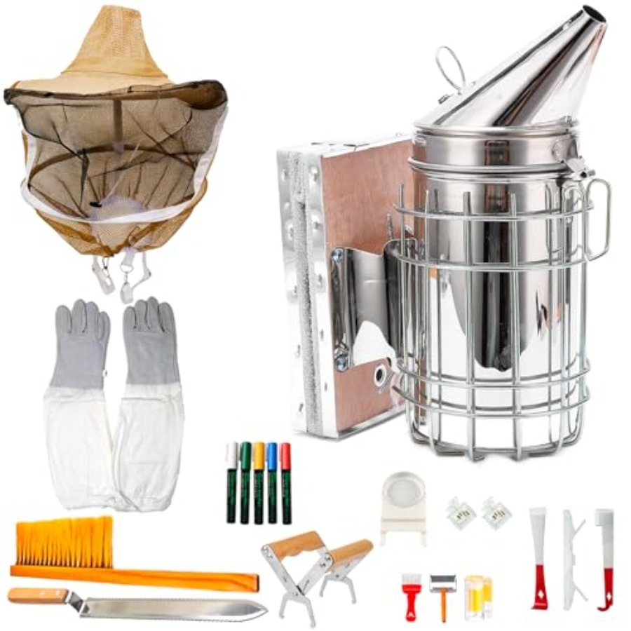 Bee Smoker Tool - Bee Keeping Starter Kit 20 PCS