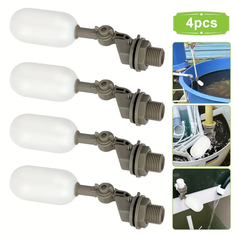 Chicken Nipple Drinker - 4Pcs Farm Cattle Plastic Water Float