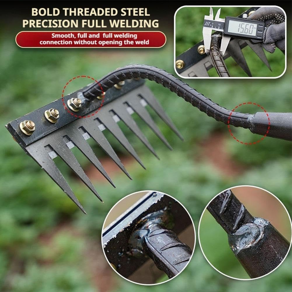 5/6/7/8 Teeth Metal Rake Garde - Farming Agriculture Tools 评论和价格