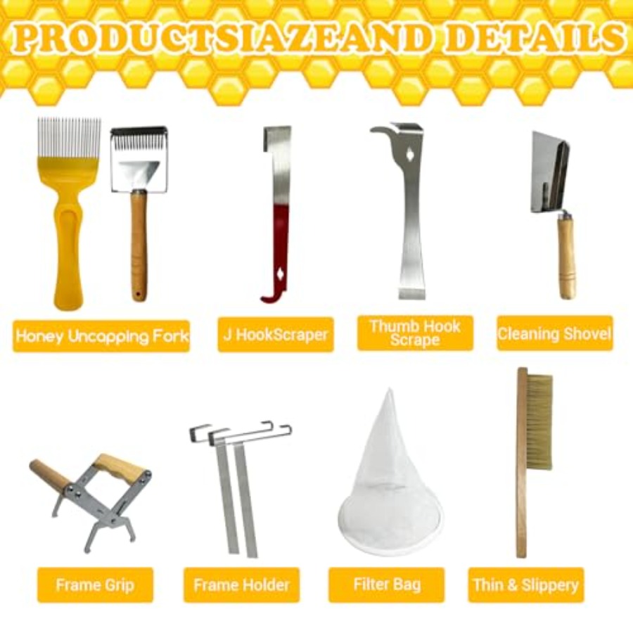 27 PCS Bee Keeping Starter Kit - Bee Smoker Tool 评论和价格